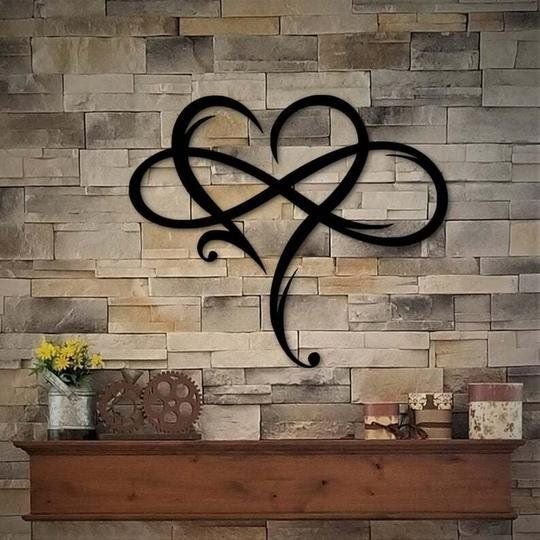 (image for) 🔥SUMMER HOT SALE - 49% OFF🔥Infinity heart - Steel wall decor Metal Wall art-Buy 2 free shipping🔥