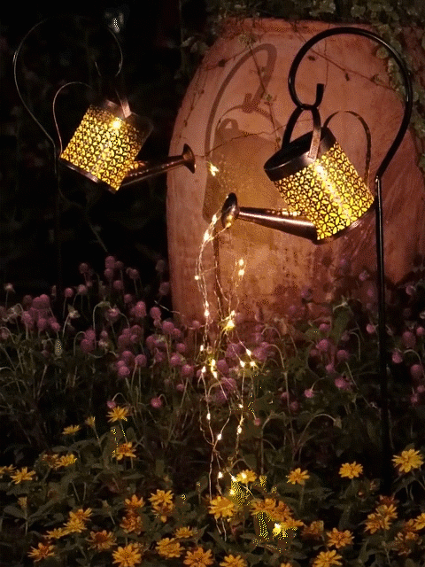 (image for) 🔥SUMMER HOT SALE - 49% OFF🔥Solar Waterfall Lights Outdoor Garden Decor Yard Romantic Atmosphere