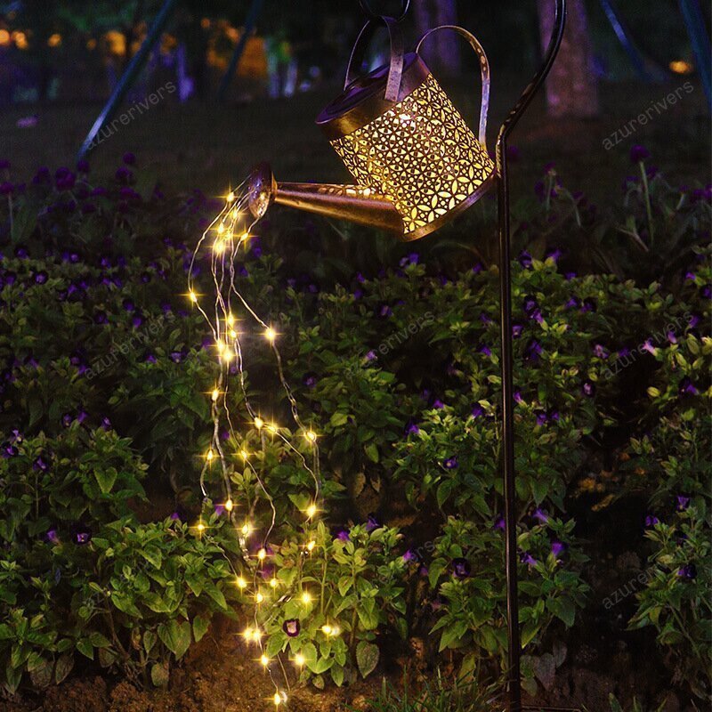 (image for) 🔥SUMMER HOT SALE - 49% OFF🔥Solar Waterfall Lights Outdoor Garden Decor Yard Romantic Atmosphere