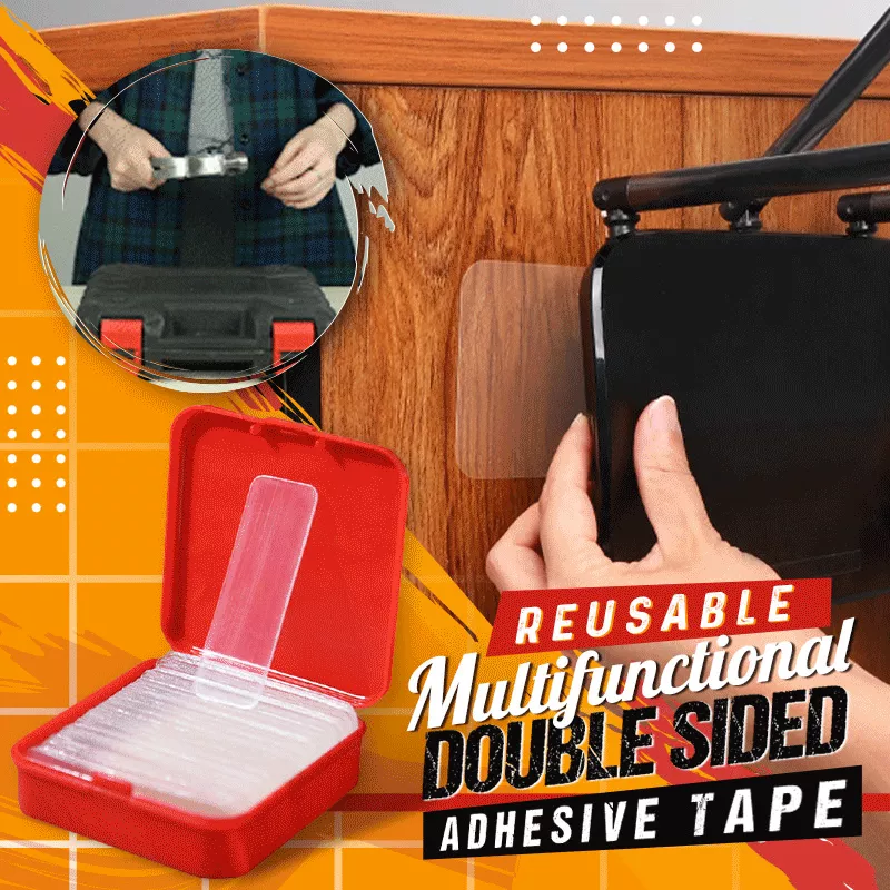 (image for) 🔥(Hot Sale - 40% OFF) Reusable Multifunctional Double Sided Adhesive Tape(60 PCS) 🔥Buy 2 Get 1 Free ( 180 PCS )