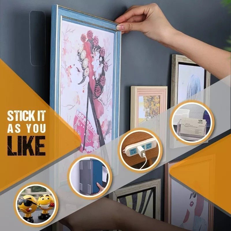 (image for) 🔥(Hot Sale - 40% OFF) Reusable Multifunctional Double Sided Adhesive Tape(60 PCS) 🔥Buy 2 Get 1 Free ( 180 PCS )