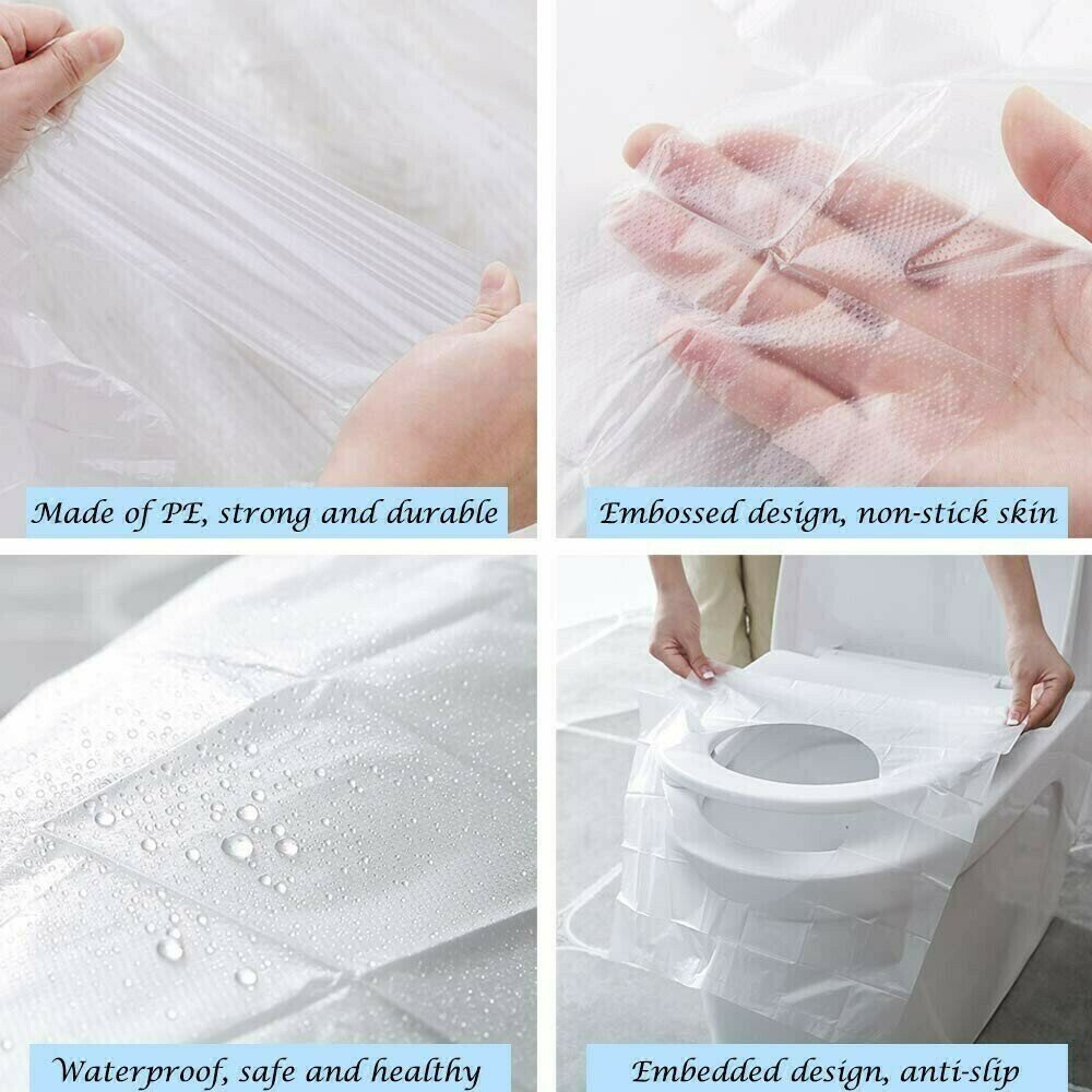 (image for) 🔥Buy 2 Free Shipping🔥Biodegradable Disposable Plastic Toilet Seat Cover