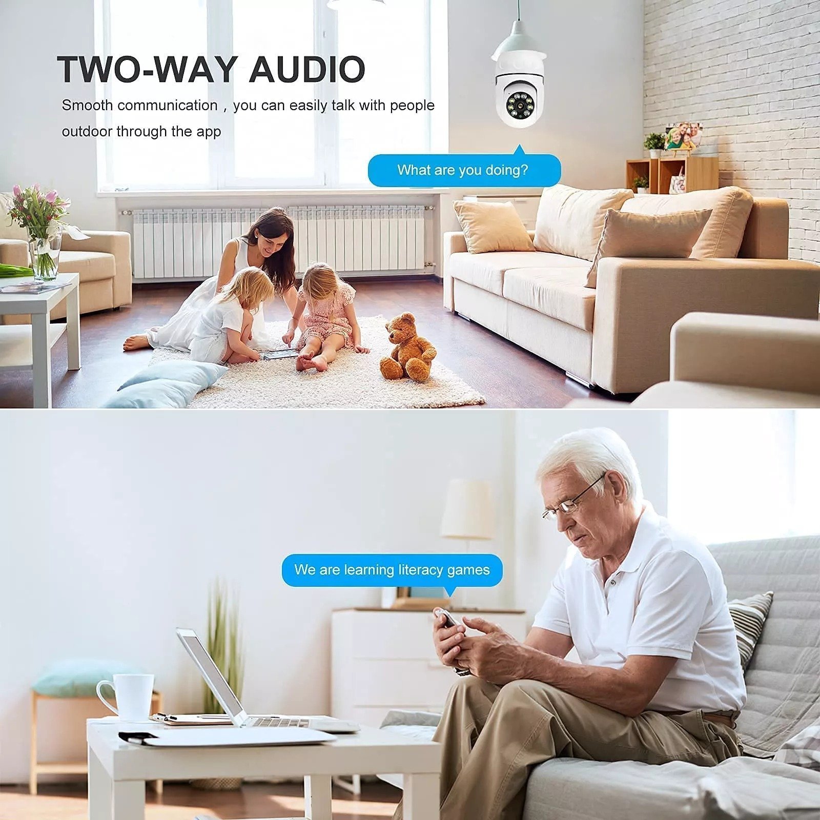 (image for) 🔥SUMMER HOT SALE - 49% OFF🔥Wireless Wifi Light Bulb Camera Security Camera