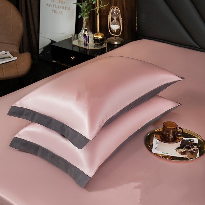 (image for) 🎁Summer Promotion-Free Pillowcase & 49% OFF🎁-Ice Silk Bed Sheet-Buy 2 free shipping🔥