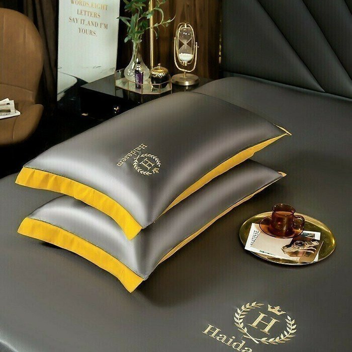 (image for) 🎁Summer Promotion-Free Pillowcase & 49% OFF🎁-Ice Silk Bed Sheet-Buy 2 free shipping🔥