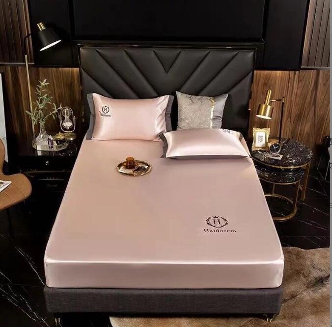 (image for) 🎁Summer Promotion-Free Pillowcase & 49% OFF🎁-Ice Silk Bed Sheet-Buy 2 free shipping🔥