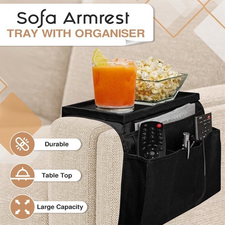 (image for) 🔥BUY 2 GET FREE SHIPPING🔥Sofa Armrest Tray With Organiser