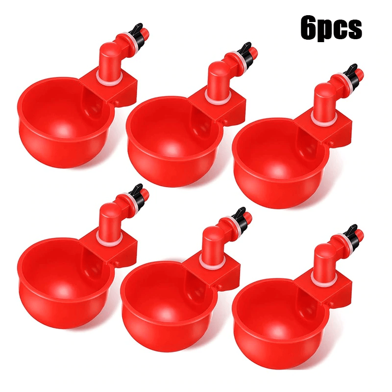 (image for) (⚡Flash Sale Today - 49% OFF) 6PCS/SET Automatic Poultry Drinking Bowl - Buy 2 Get 1 Free
