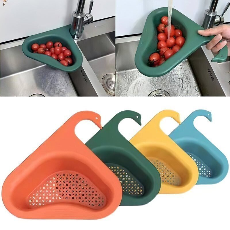 (image for) 🔥SUMMER HOT SALE - 49% OFF🔥 Kitchen Sink Drain Basket Swan Drain Rack
