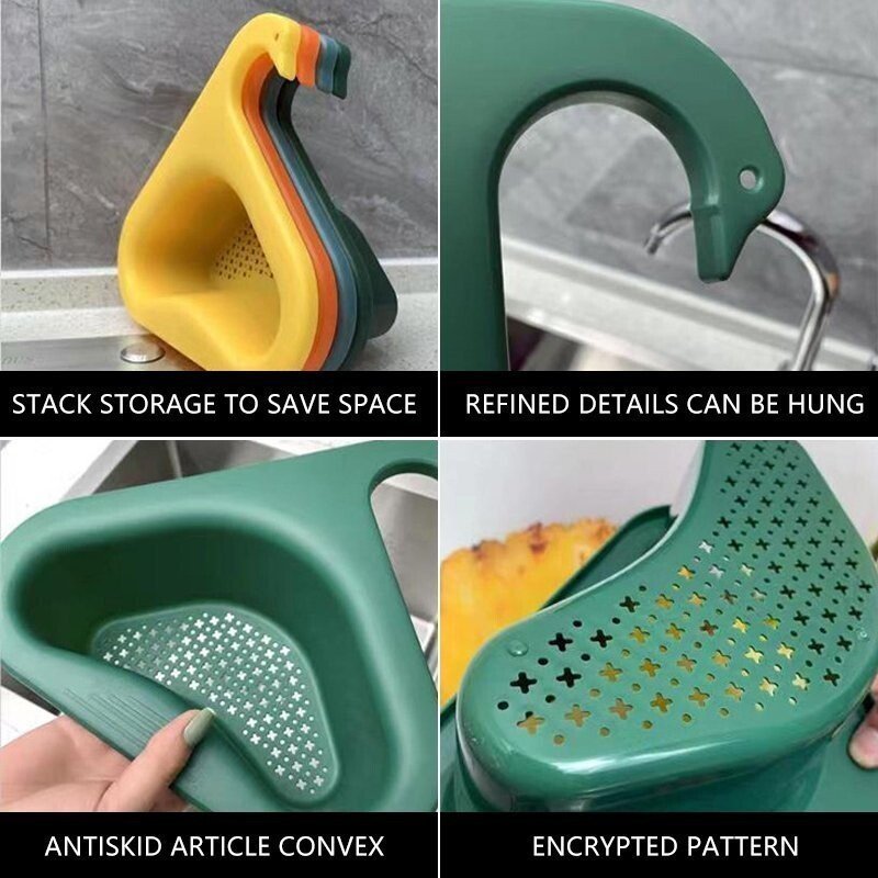 (image for) Kitchen Sink Drain Basket Swan Drain Rack(BUY 2 GET FREE SHIPPING)