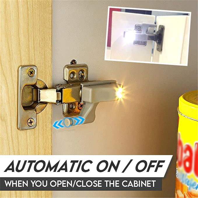 (image for) 🔥Factory Clearance Sale With 50% Off🔥LED Hinge Light Wardrobe Door Smart Touch Cabinet Lighting