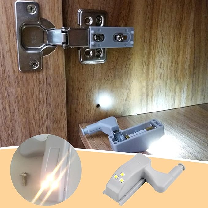 (image for) 🔥Factory Clearance Sale With 50% Off🔥LED Hinge Light Wardrobe Door Smart Touch Cabinet Lighting