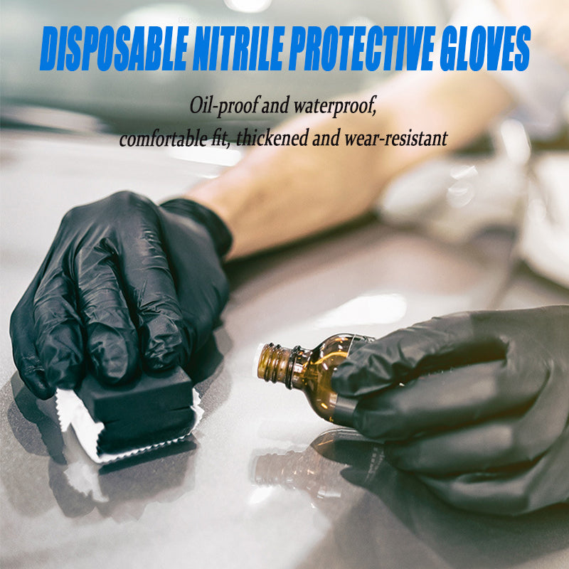 (image for) 🔥Factory Clearance Sale With 50% Off🔥Pure Ntrile Protective Gloves Thickened And Wear-resistant 100 PCS