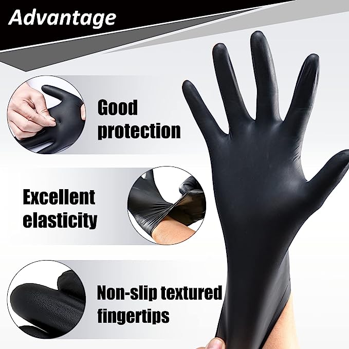 (image for) 🔥Factory Clearance Sale With 50% Off🔥Pure Ntrile Protective Gloves Thickened And Wear-resistant 100 PCS