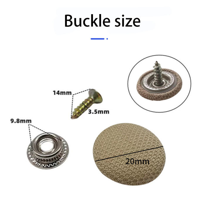(image for) Car Roof Buckle Shed Cloth Repair Nail Roof Interior Fixed Buckle Push Pin Car Interior Screw Buckle