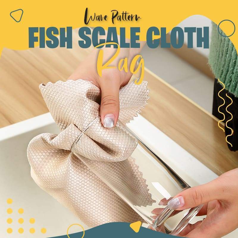 (image for) Wave Pattern Fish Scale Cloth Rag
