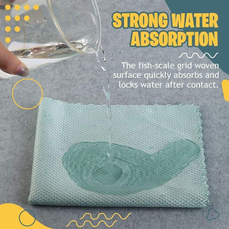 (image for) Wave Pattern Fish Scale Cloth Rag