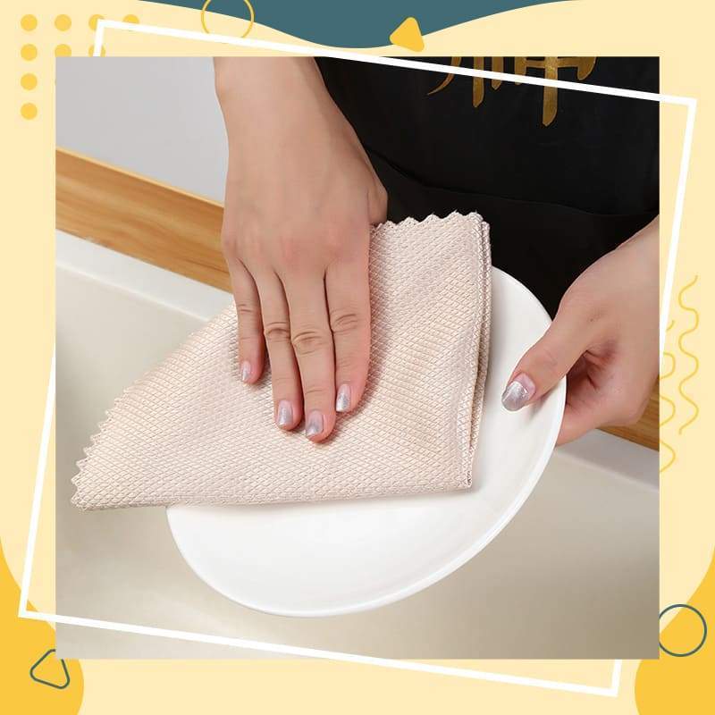 (image for) Wave Pattern Fish Scale Cloth Rag
