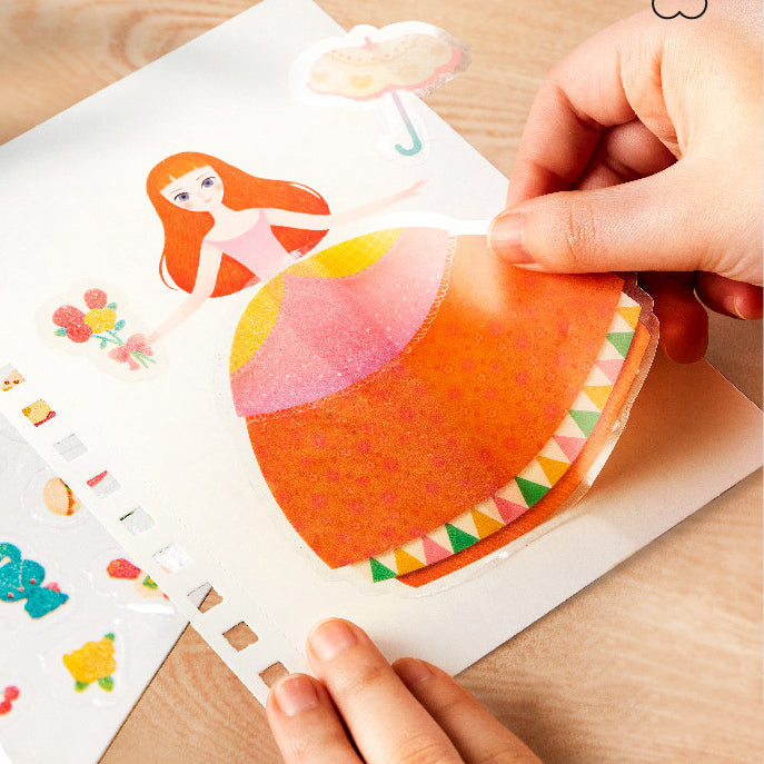 (image for) Hand-painted DIY Cartoon Sticker Book With Various Playing Methods