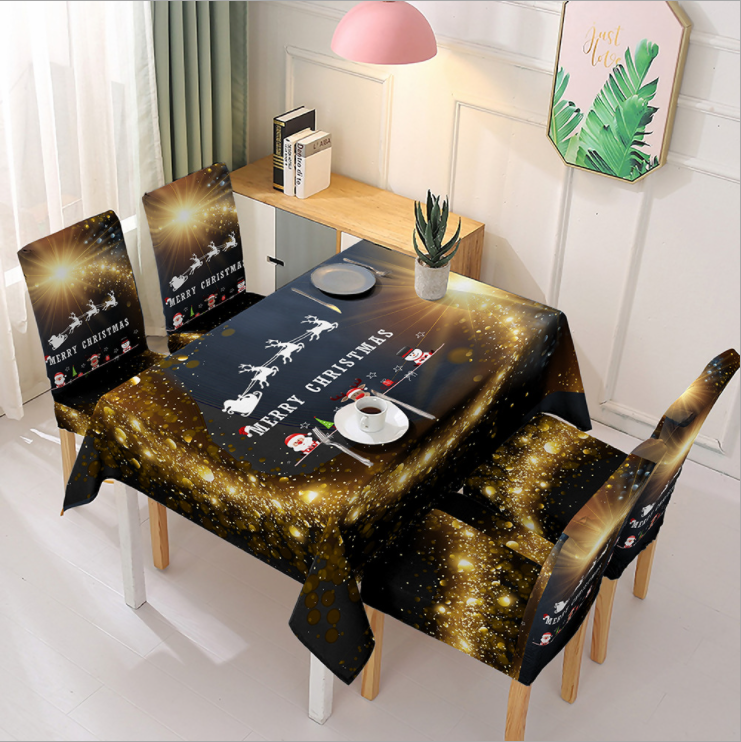 (image for) Christmas Tablecloth And Chair Cover