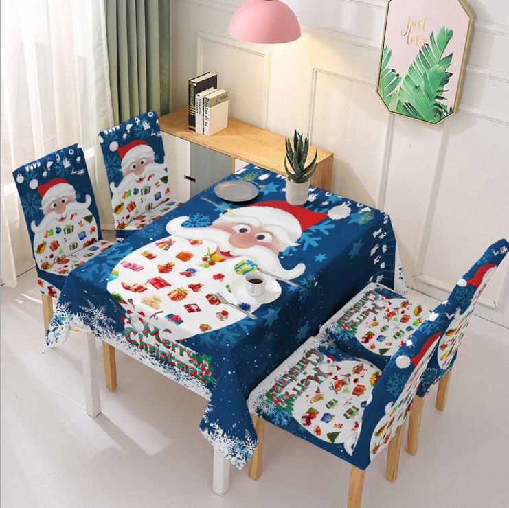 (image for) Christmas Tablecloth And Chair Cover