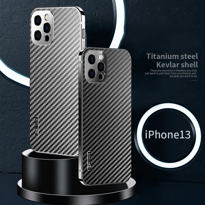 (image for) Carbon Fiber Suitable For Apple 13 Mobile Phone Case Protective Cover