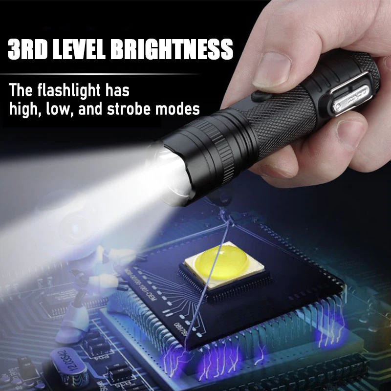 (image for) Self Defense Flashlight, Anti Wolf Weapon, Alarm, Carry Weapon Stick With You