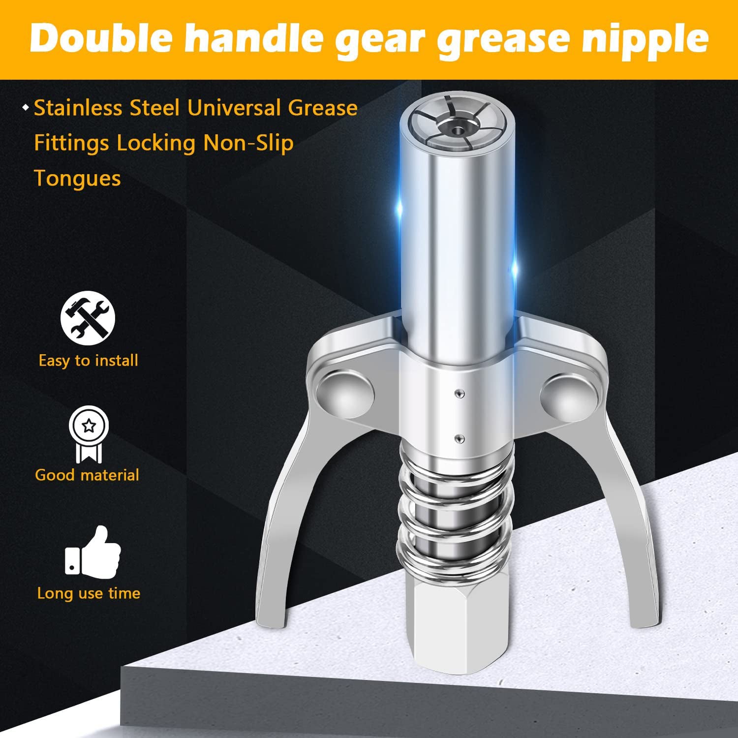 (image for) Double Handle Locking Pliers Type Oil Injection Nozzle Double Handle Gear High-Pressure Oil Injection Nozzle