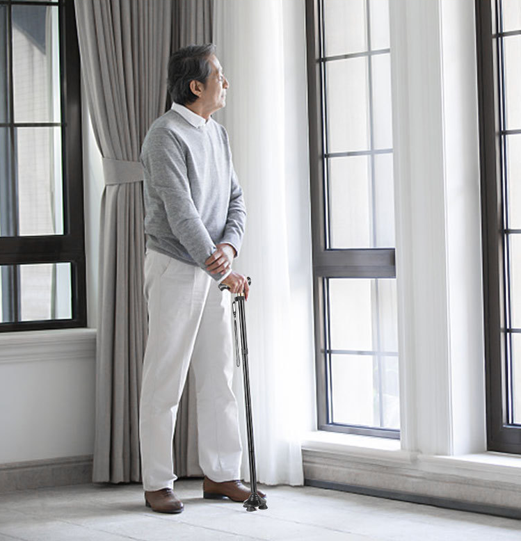 (image for) 🔥Give First 100 Customers A Spare Armrest As A Gift🔥 Aluminum Alloy Telescopic Folding Cane