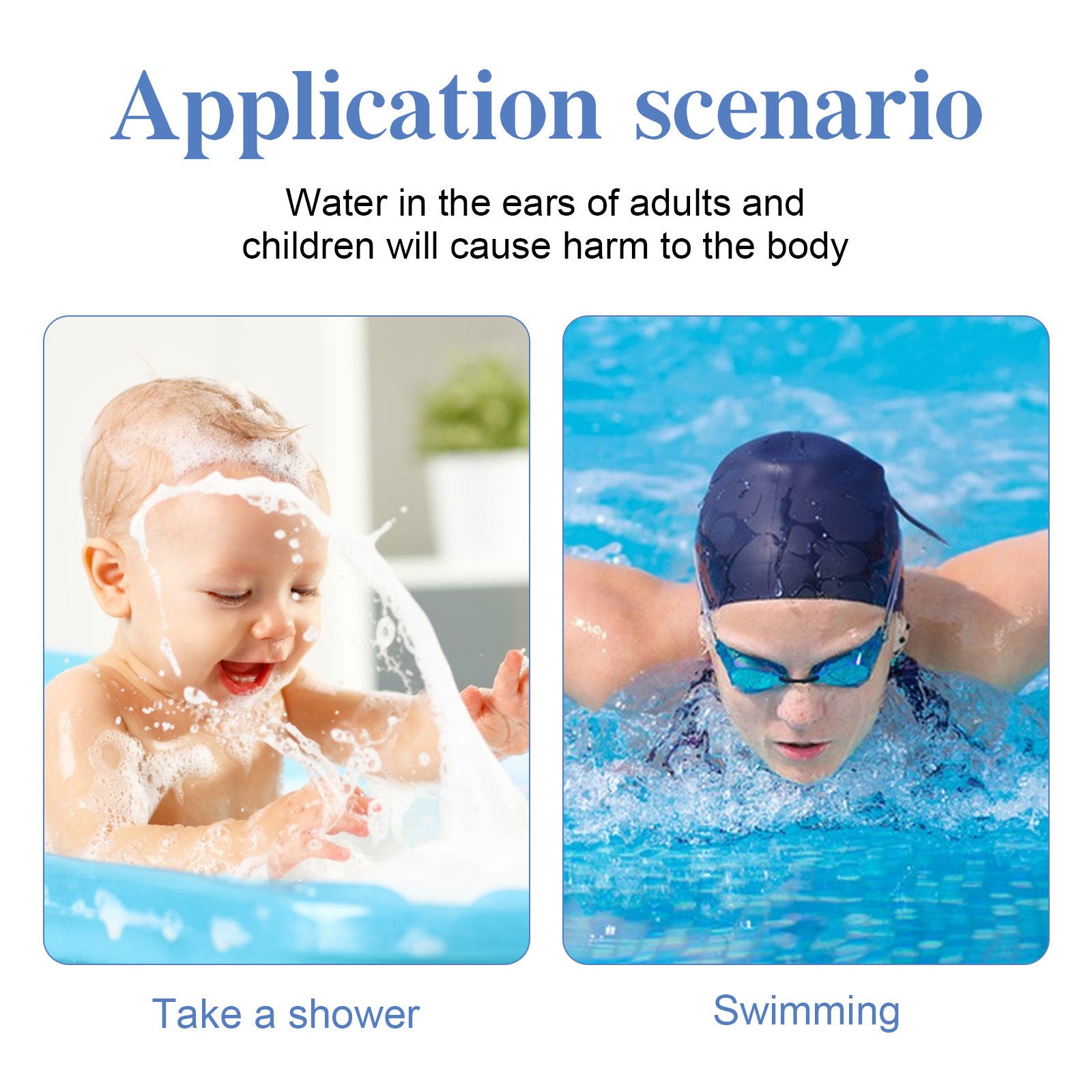 (image for) 🔥Fall 50% Off Sale This Weekend Only🔥Waterproof Ear Stickers For Children Bathing And Swimming Ear Protectors 60PCS