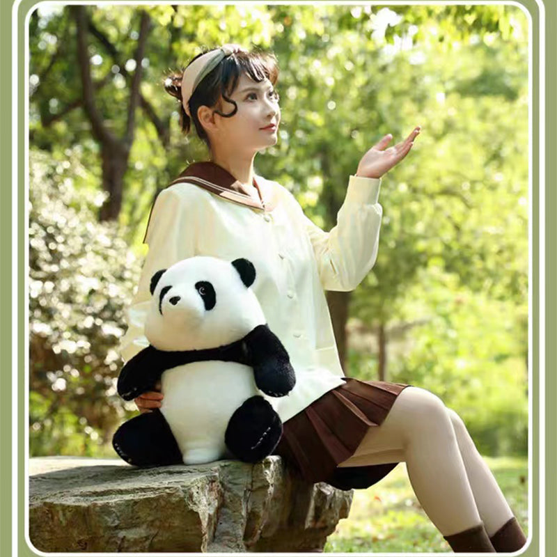 (image for) 🔥50% off New Fall Arrivals🔥Super Simulation Panda Doll Plush Toy Sitting Posture Giant Panda