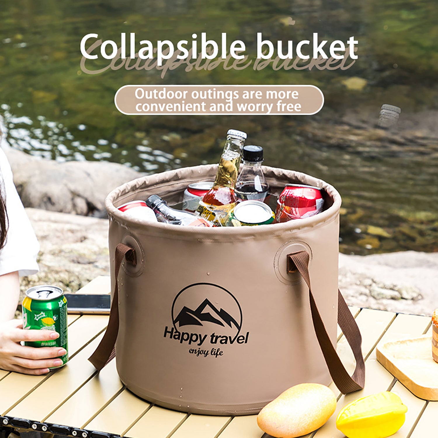 (image for) 🔥Factory Clearance Sale With 50% Off🔥Travel Folding Bucket Camping Picnic Fishing Bucket