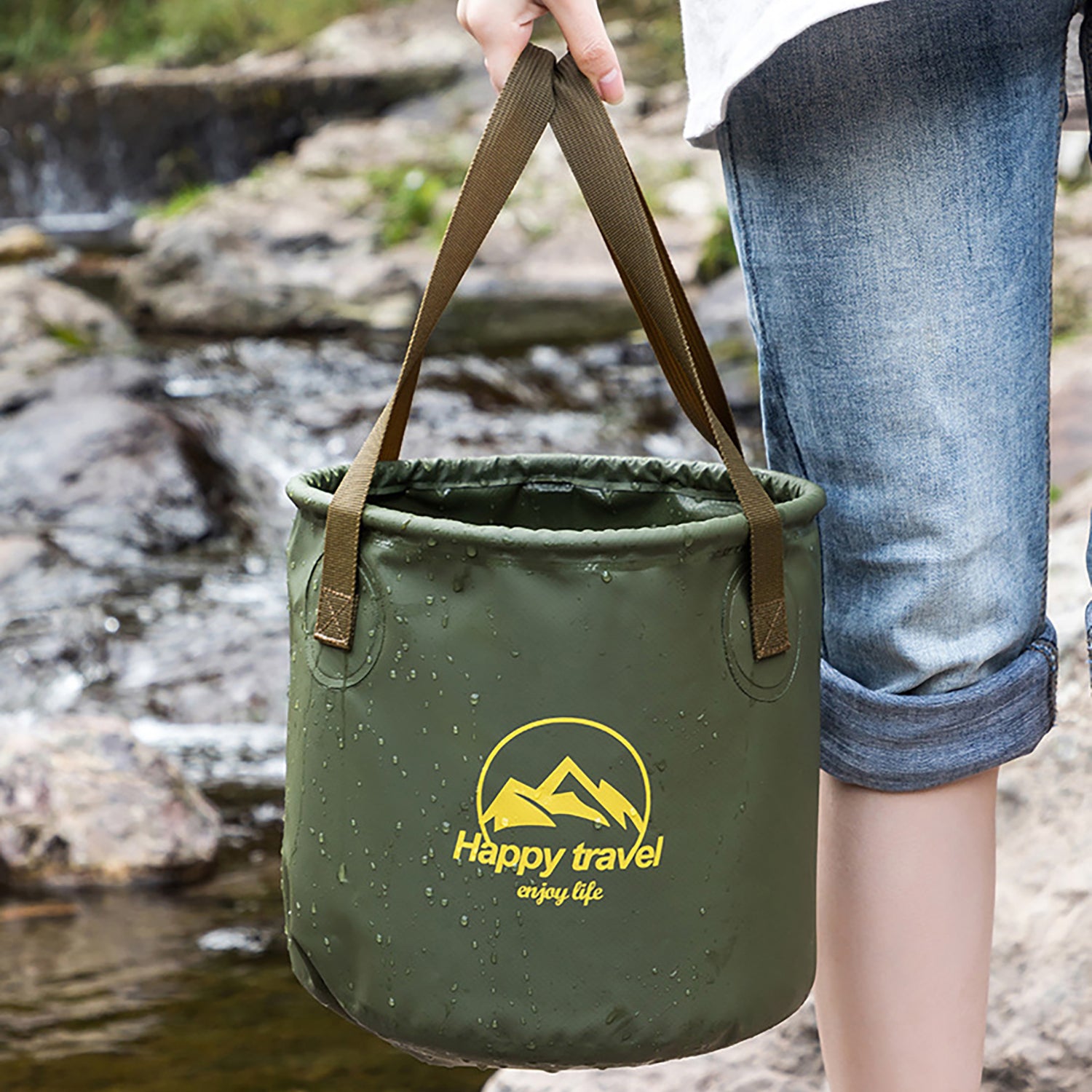(image for) 🔥Factory Clearance Sale With 50% Off🔥Travel Folding Bucket Camping Picnic Fishing Bucket