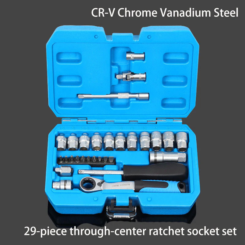 (image for) 💥Factory Clearance Sale With 50% Off💥29 Pieces Of Perforation Spiny Wheel Sleeve Two-way Wrench Screw Tool