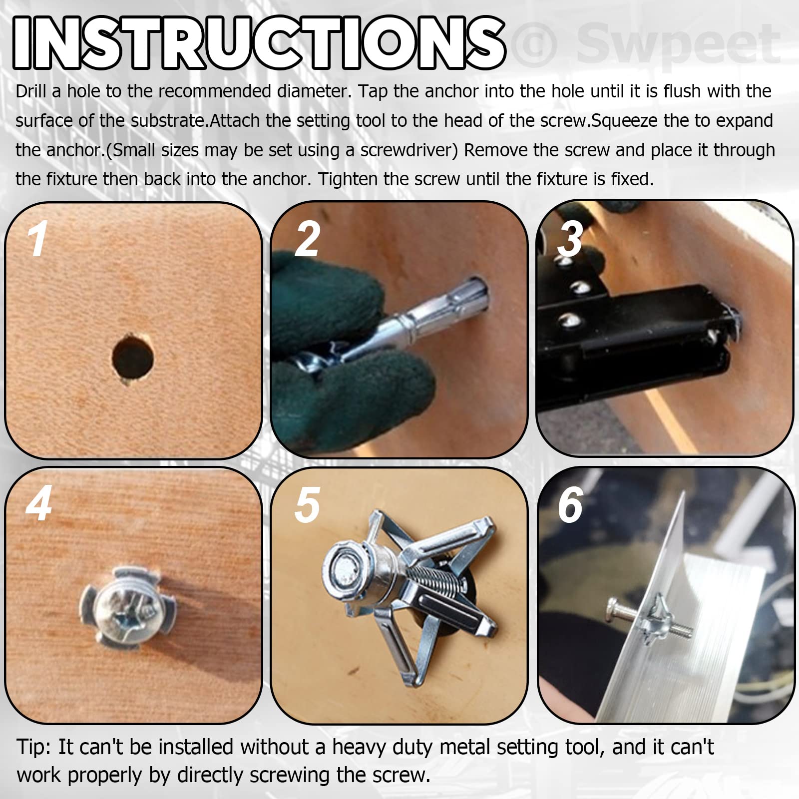 (image for) Expansion Screw Petal Nut