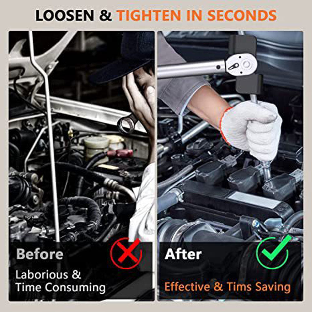 (image for) 💥Factory Clearance Sale With 50% Off💥Wrench Extender Wrench Conversion Adapter Driver 1/2 inch Wrench Extender Adaptor