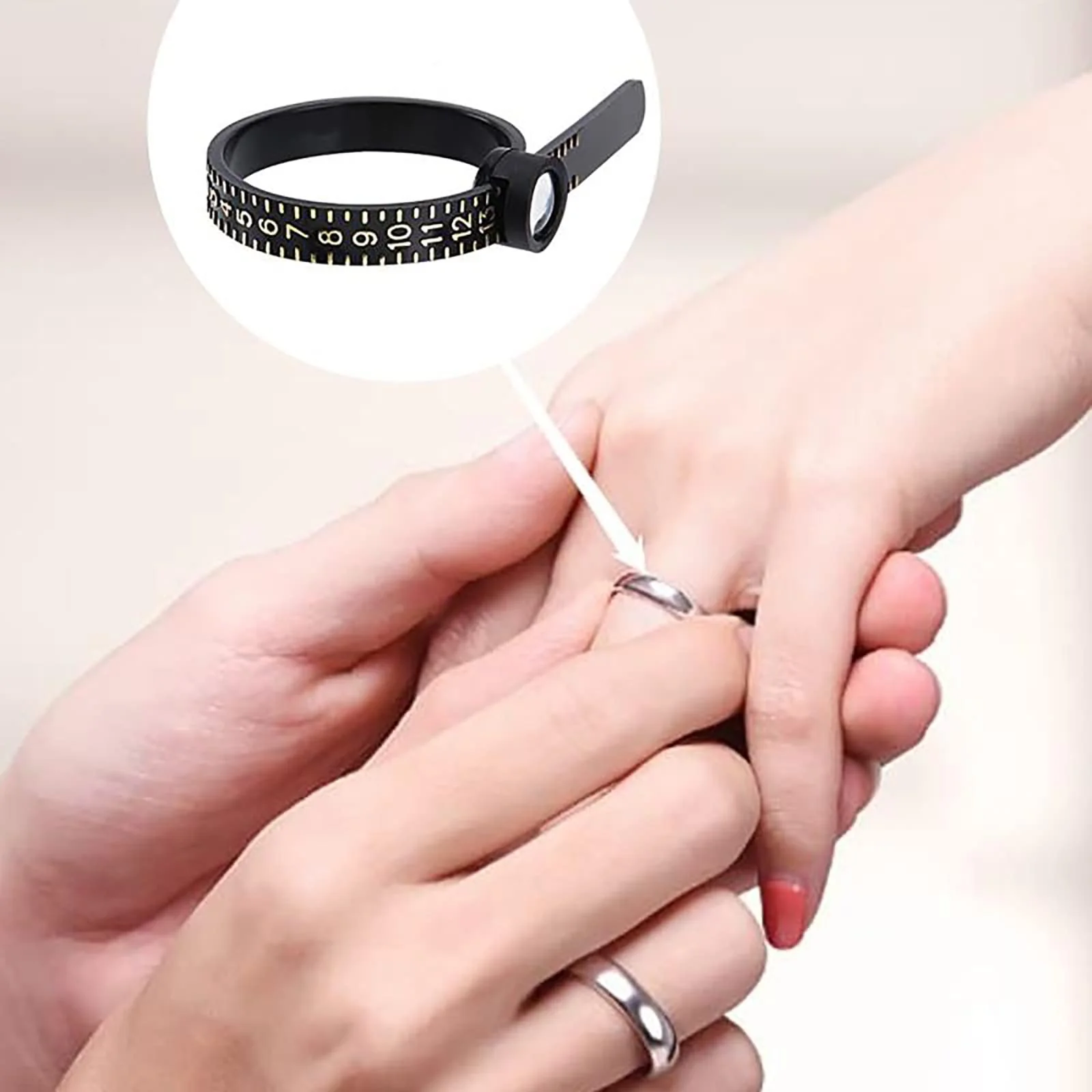 (image for) 💥Factory Clearance Sale, Discounted Prices💥Ring Tape Measure With Magnifying Glass👇👇👇