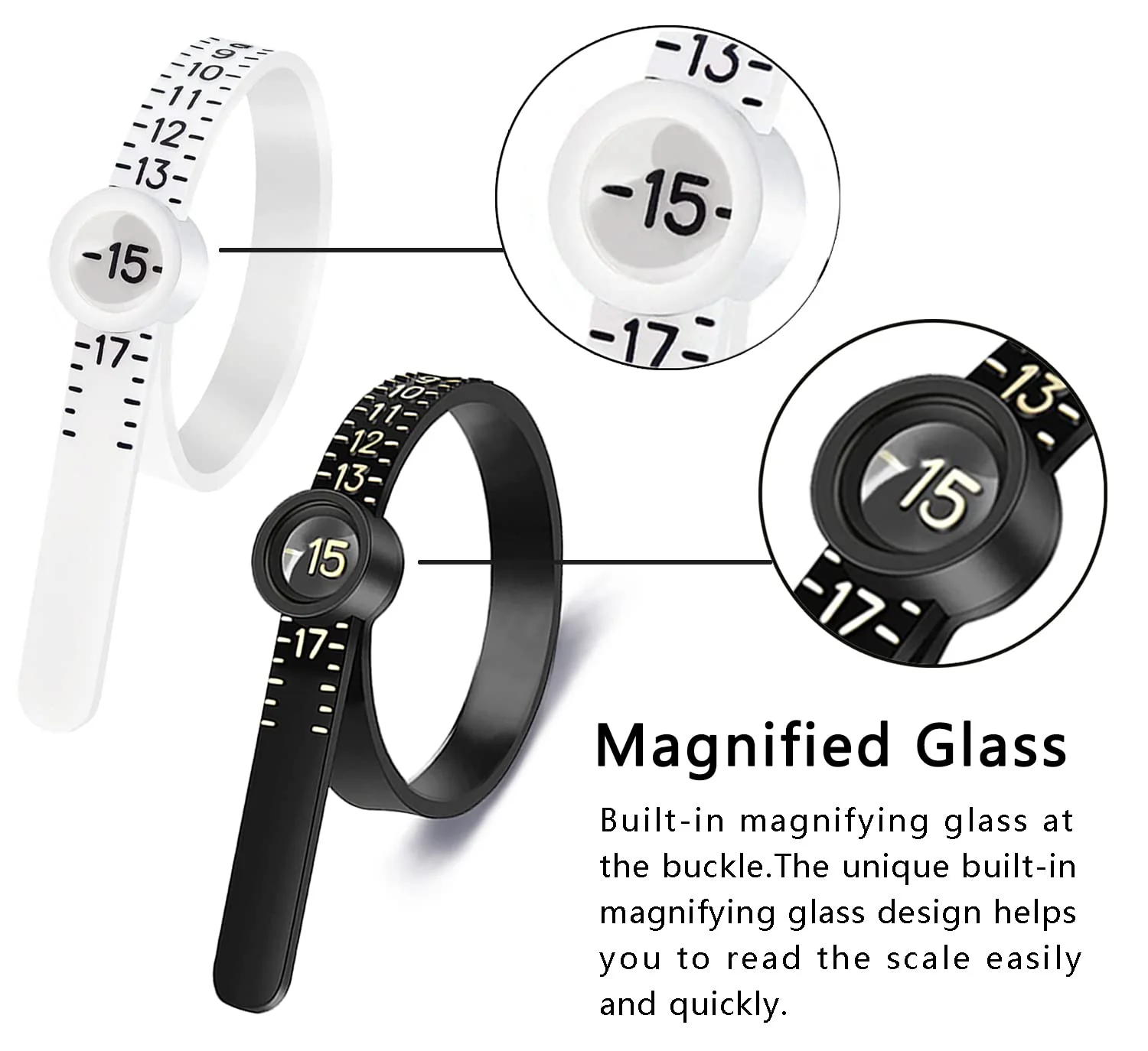 (image for) 💥Factory Clearance Sale, Discounted Prices💥Ring Tape Measure With Magnifying Glass👇👇👇