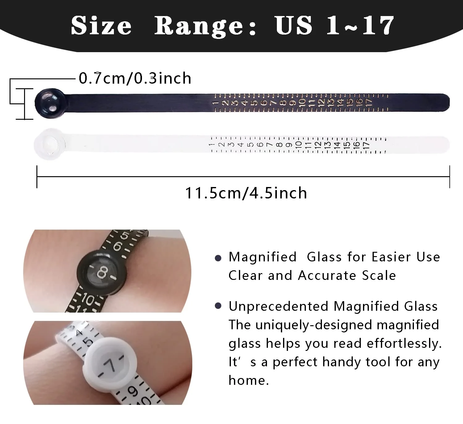 (image for) 💥Factory Clearance Sale, Discounted Prices💥Ring Tape Measure With Magnifying Glass👇👇👇