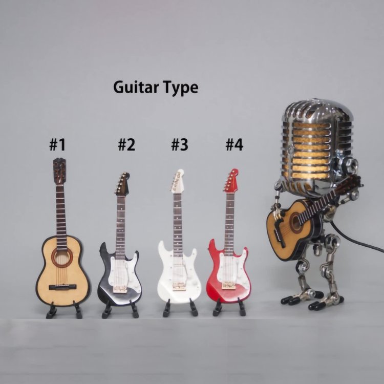 (image for) 🔥 49% OFF🎁Vintage Metal Microphone Robot Desk Lamp🎸