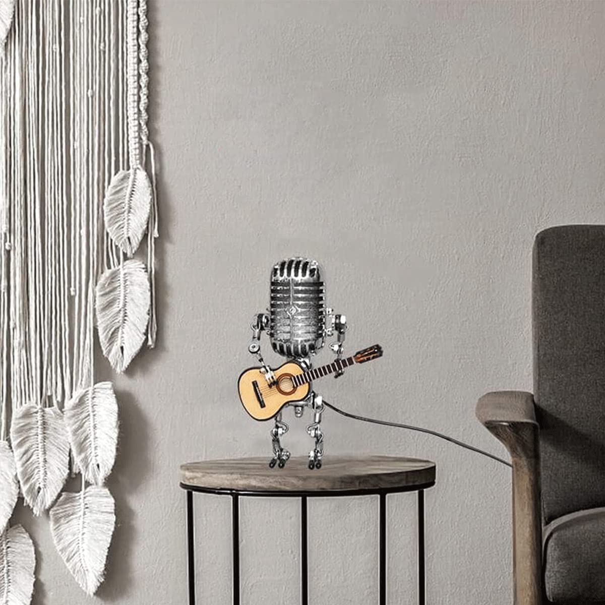 (image for) 🔥 49% OFF🎁Vintage Metal Microphone Robot Desk Lamp🎸
