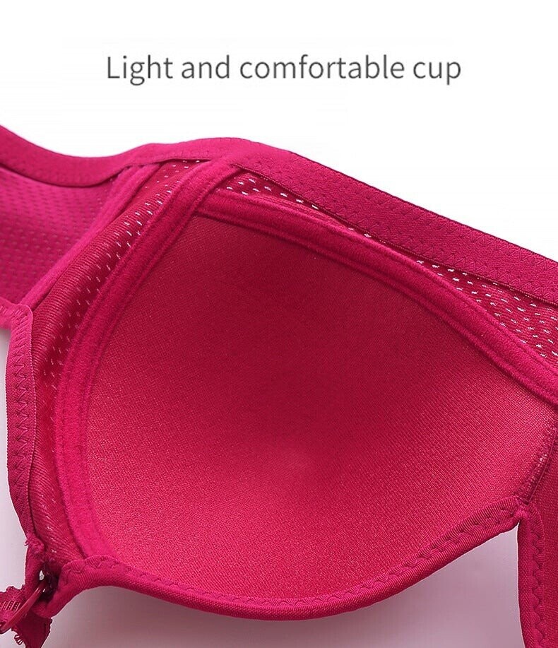 (image for) 🔥Plus Size Bra Women Underwear Wire Free Comfort Soft Breathable🔥