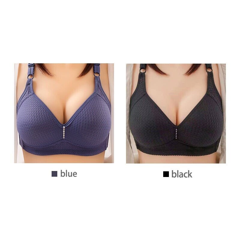(image for) 🔥Plus Size Bra Women Underwear Wire Free Comfort Soft Breathable🔥