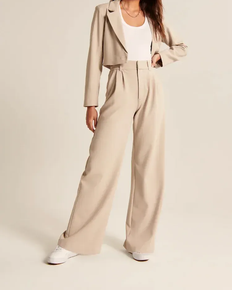 (image for) THE EFFORTLESS TAILORED WIDE LEG PANTS