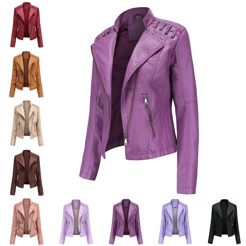 (image for) (🔥 Promotion 47% OFF) - Washed Leather Jacket