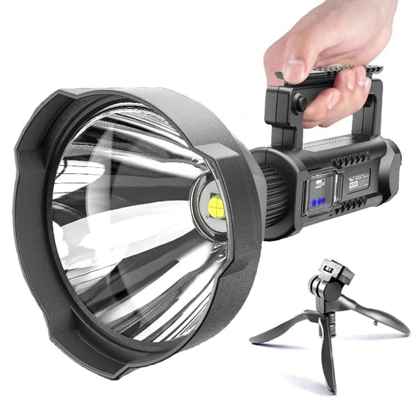 (image for) ⏰ Promotion 49% OFF - Rechargeable Handheld Spotlight Flashlight 90000 High Lumens