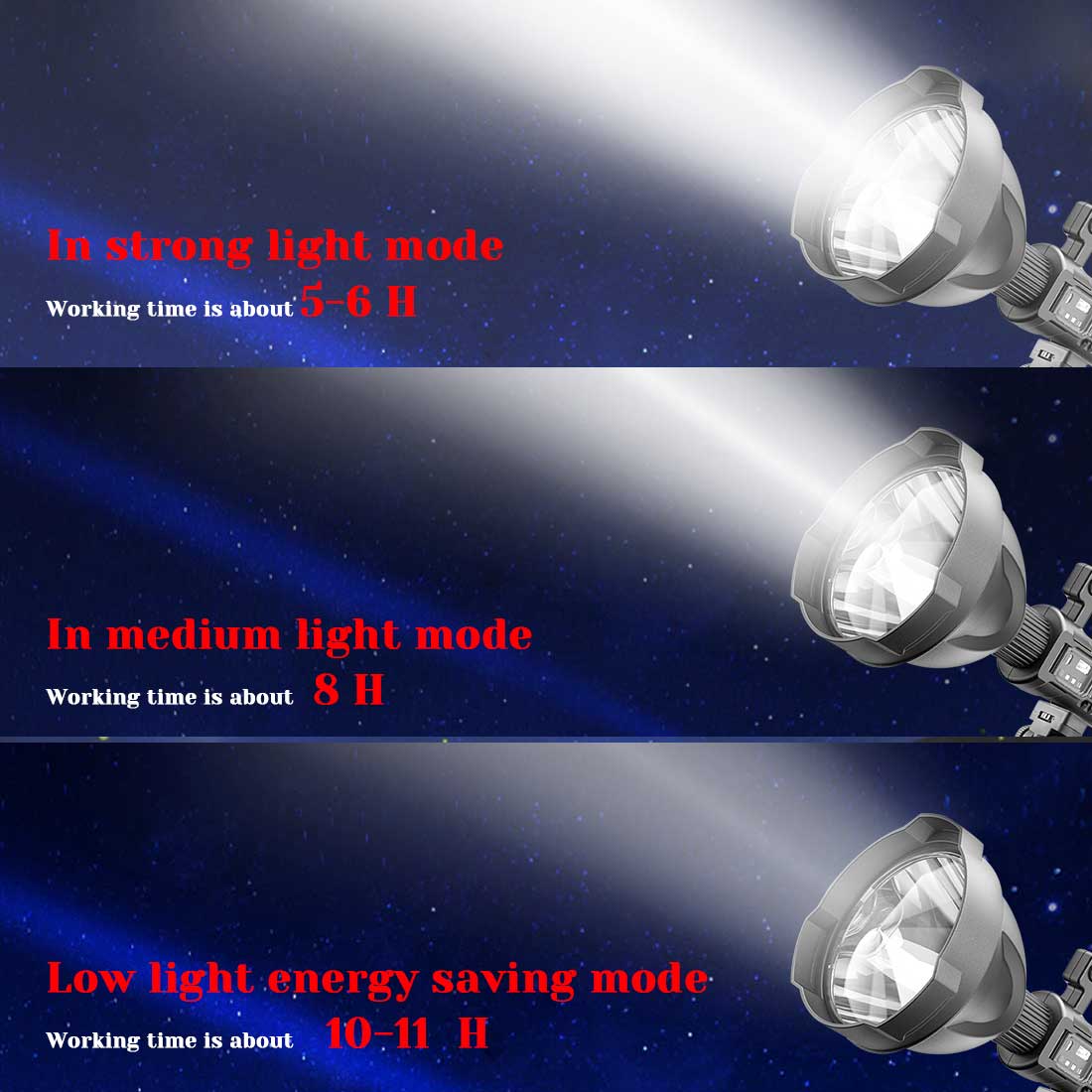 (image for) ⏰ Promotion 49% OFF - Rechargeable Handheld Spotlight Flashlight 90000 High Lumens