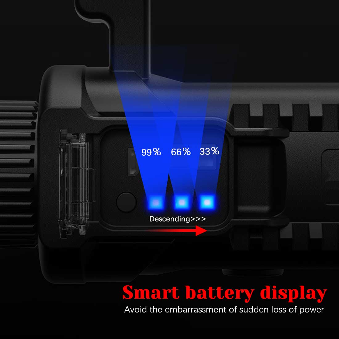 (image for) ⏰ Promotion 49% OFF - Rechargeable Handheld Spotlight Flashlight 90000 High Lumens