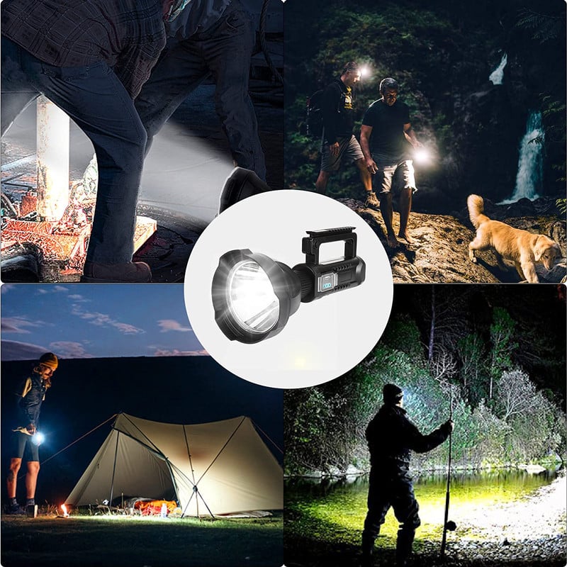 (image for) ⏰ Promotion 49% OFF - Rechargeable Handheld Spotlight Flashlight 90000 High Lumens
