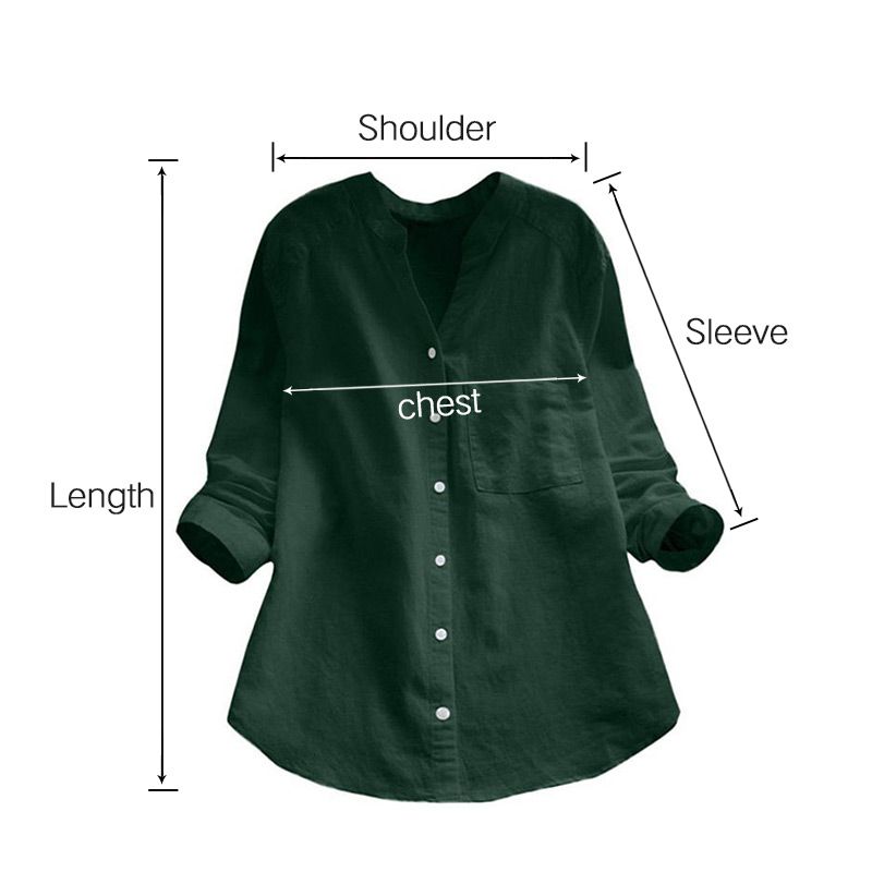(image for) Linen Cotton Casual Loose Shirt-Buy 2 Free Shipping